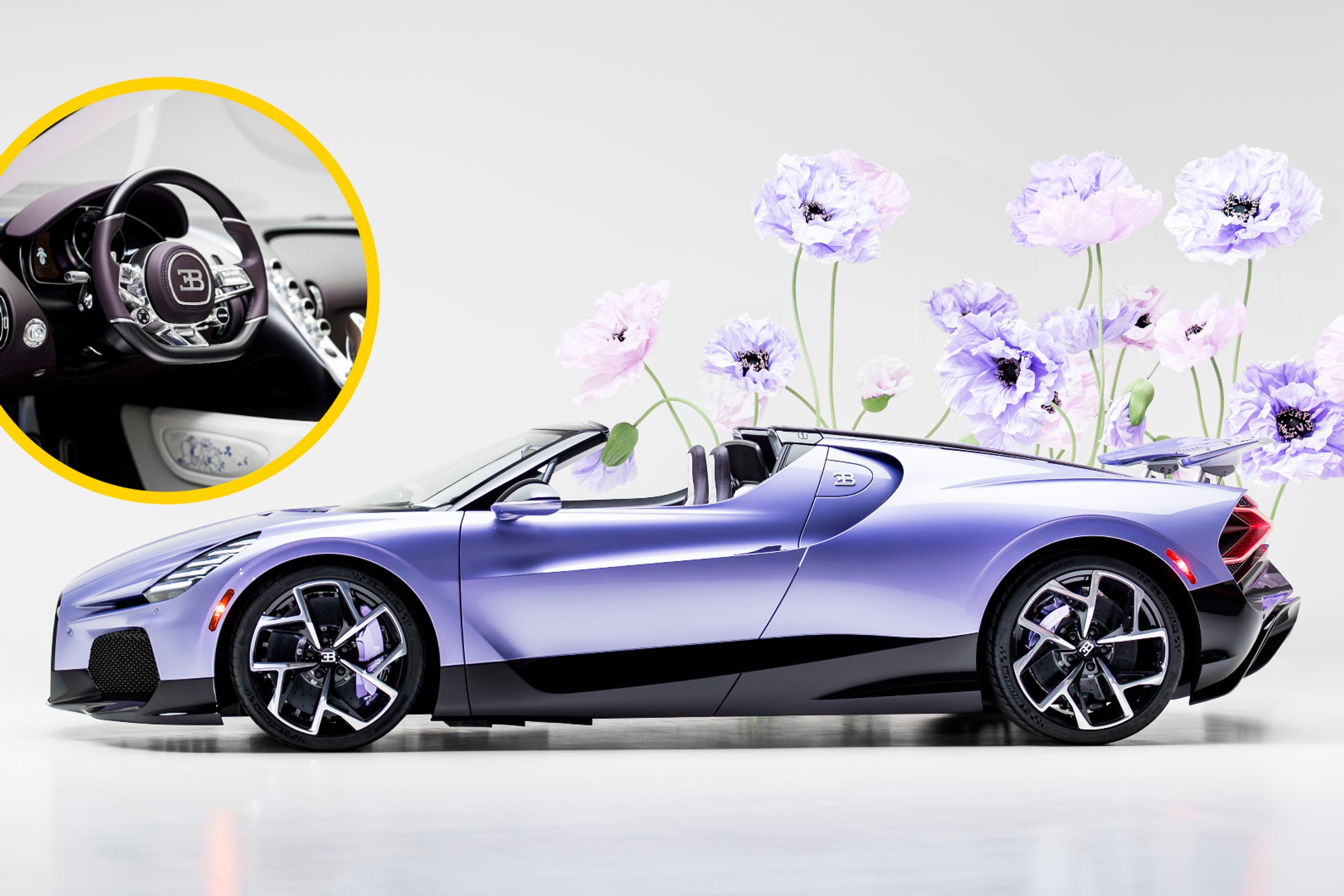 Bugatti Mistral Caroline, czyli lawenda, kwiatki i silnik W16. Powstanie tylko jedna sztuka
