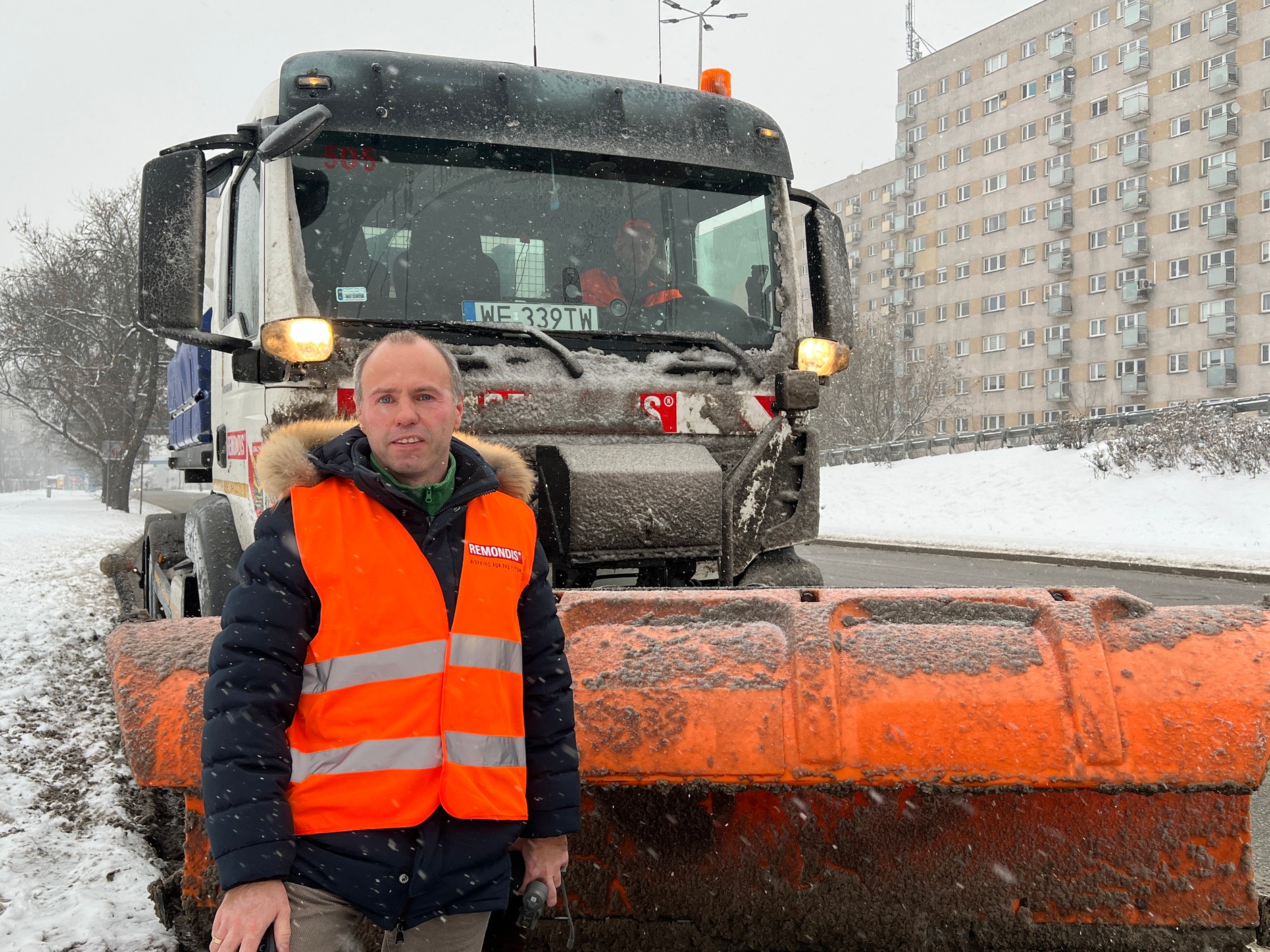 Akcja odśnieżania warszawskich dróg