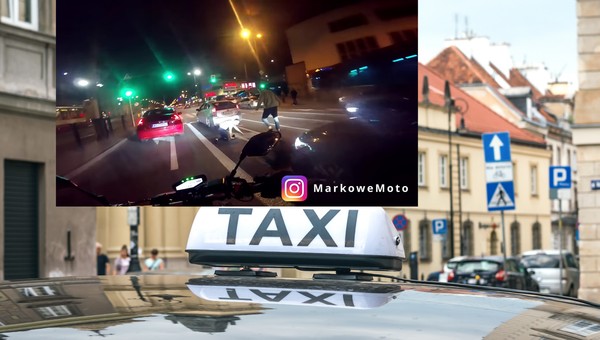 Bójka kierowców Ubera i Free Now na jednej z ulic w Warszawie