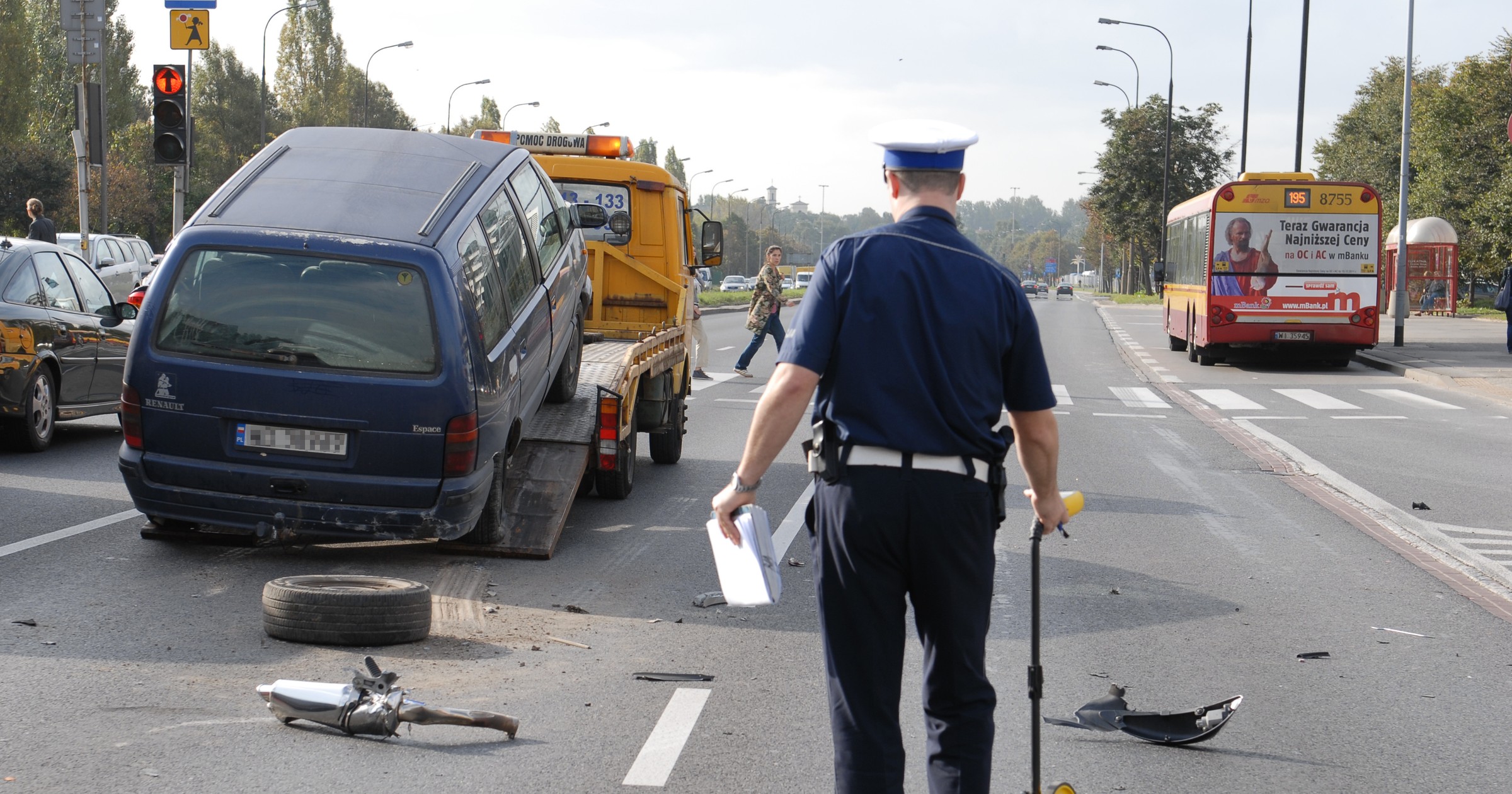 Mniej wypadków na drogach w 2012 roku