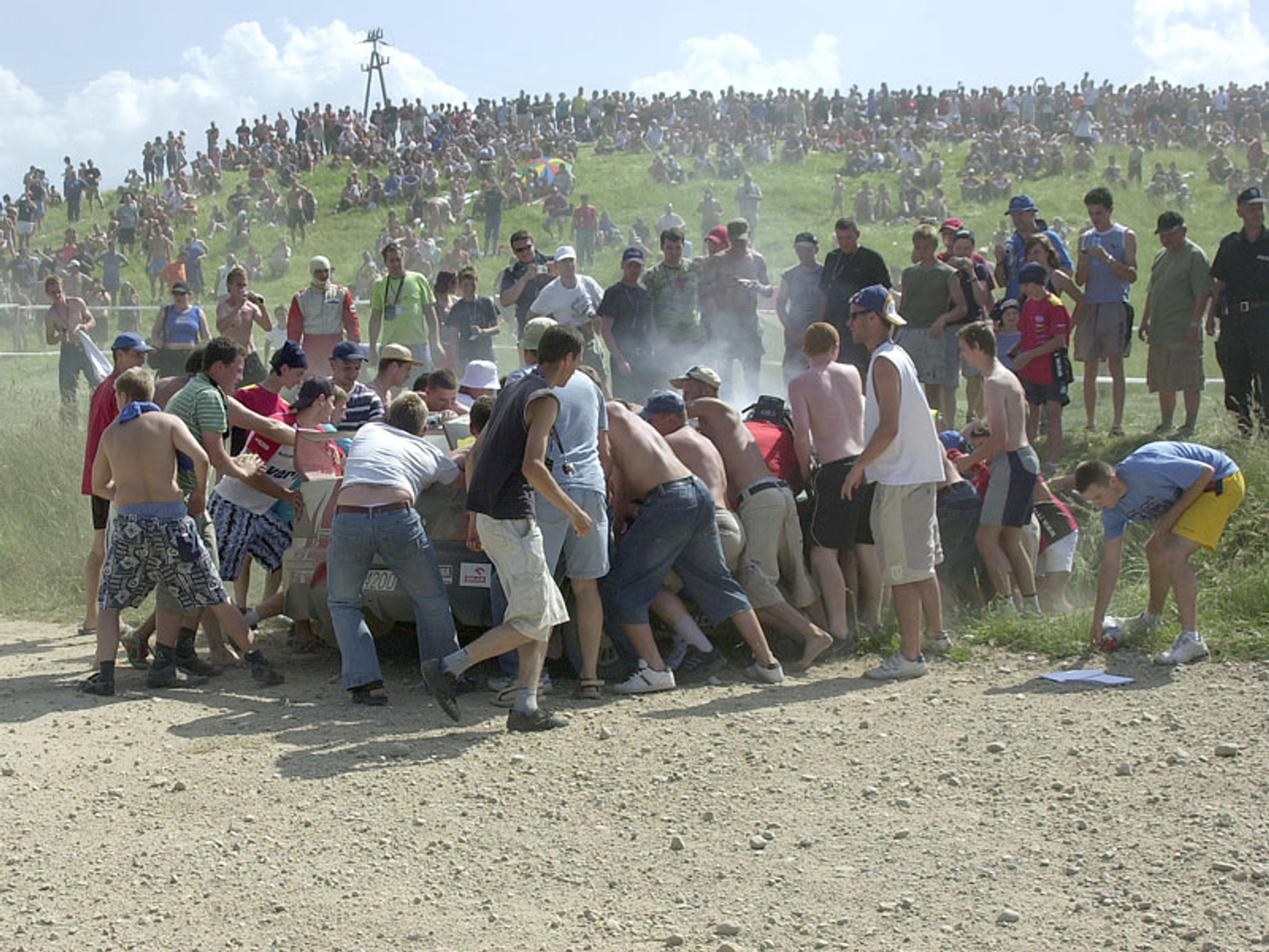 Rajd Polski 2007: wypadek Dudy, kurz i emocje (fotogaleria)