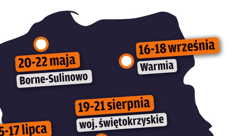 Terenowe zwiedzanie Polski