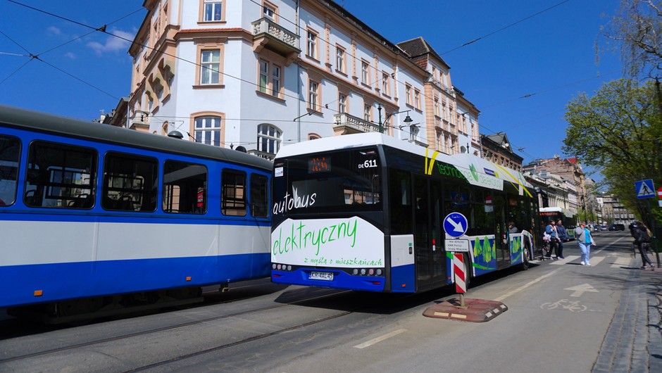 Kraków - autobus i tramwaj