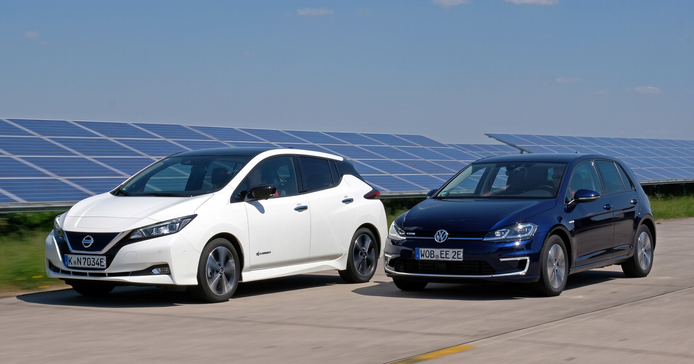 Nissan Leaf i VW e-Golf - porównanie