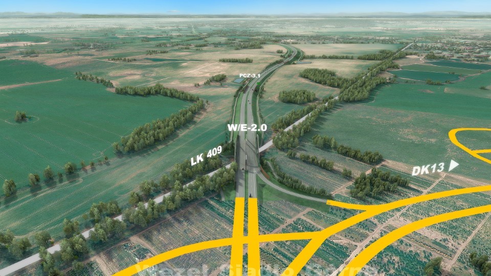 Droga S6 Kołbaskowo - Dołuje - wizualizacja