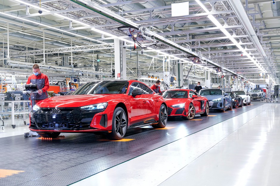 Audi e-tron GT jest produkowany na tej samej linii co R8.