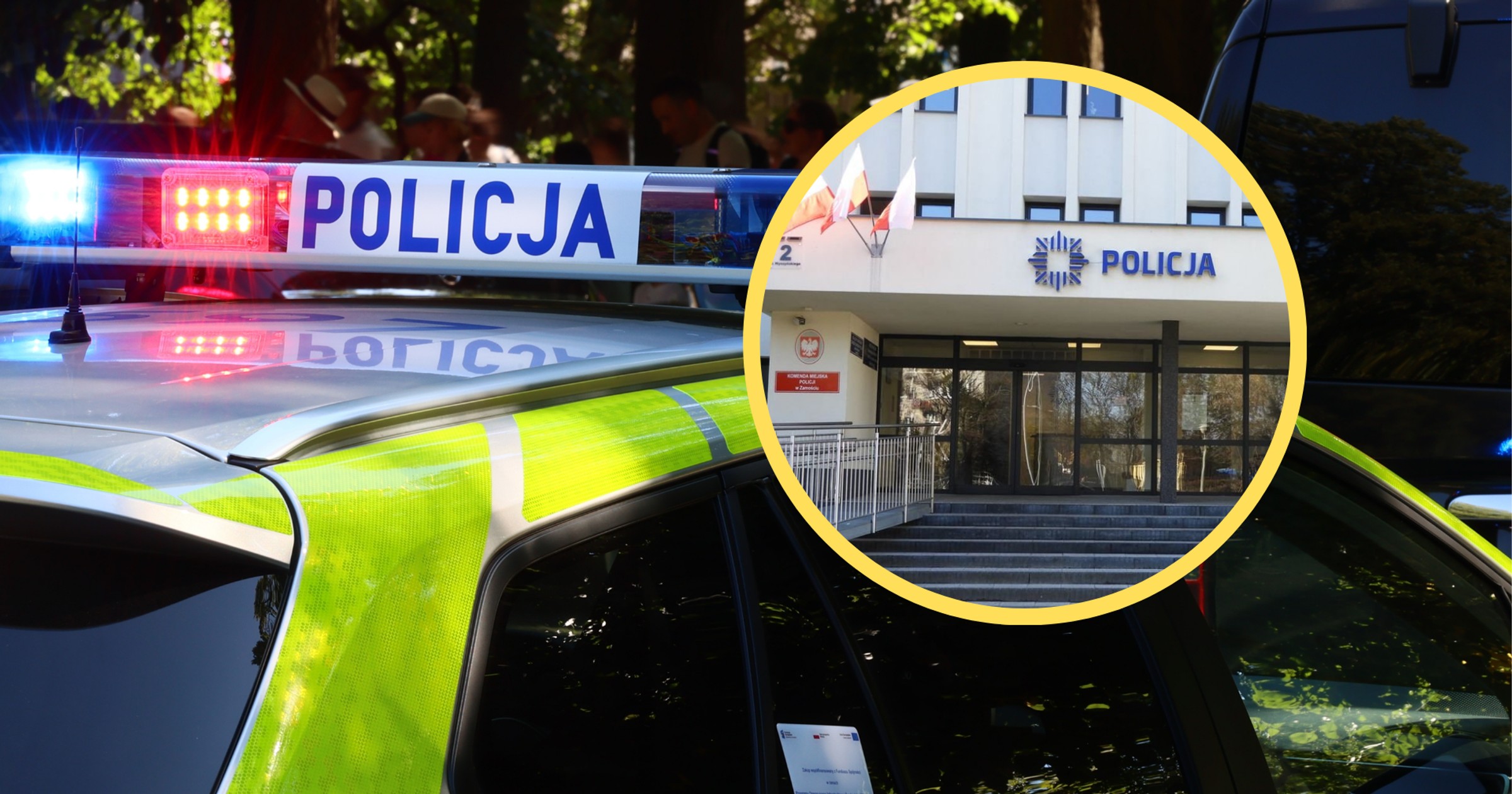 Uciekając przed policjantami, porzucił auto z dzieckiem w środku (fot. zamosc.policja.gov.pl)