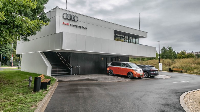Hub ładowania Audi w Norymberdze w Niemczech