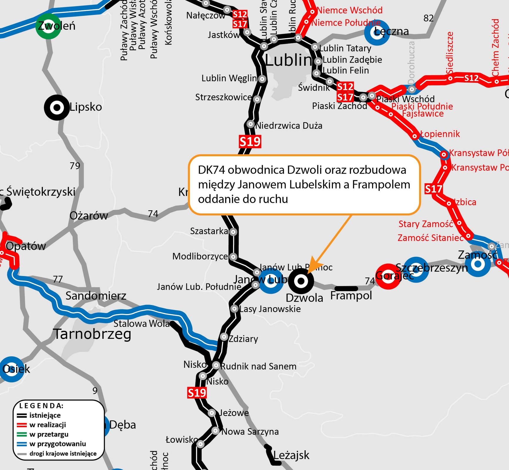 Obwodnica Dzwoli w ciągu DK74