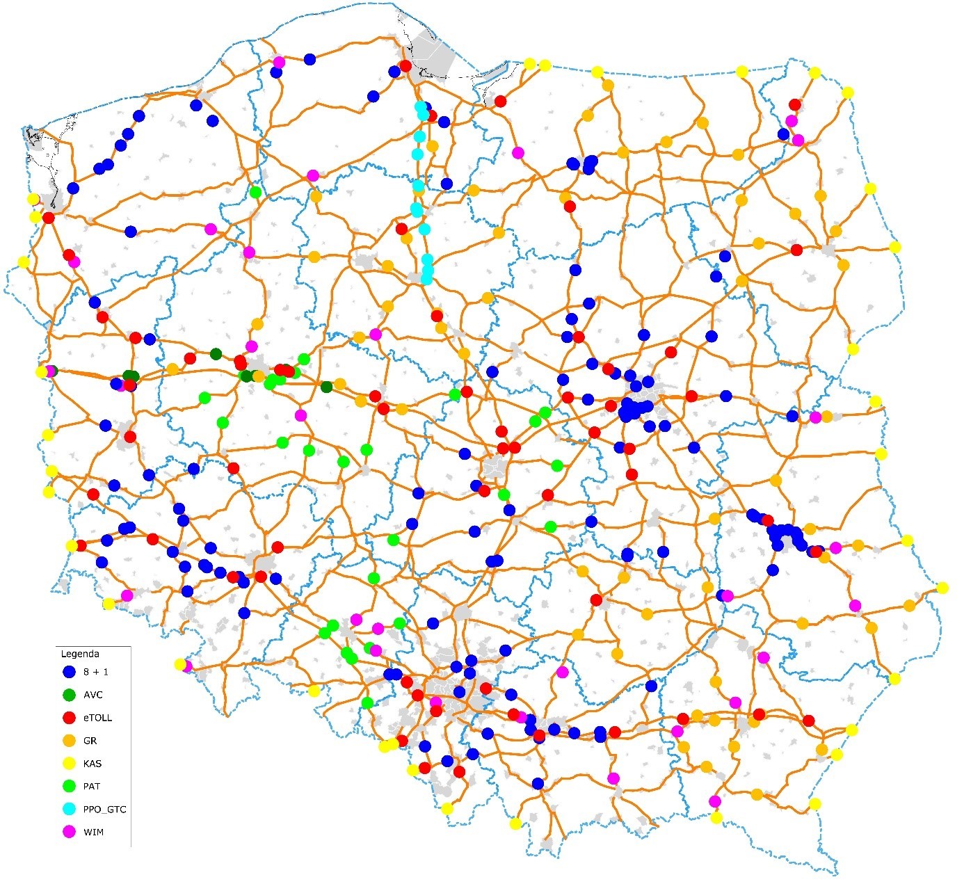 Infrastruktura pomiarowa SCPR w 2024 r