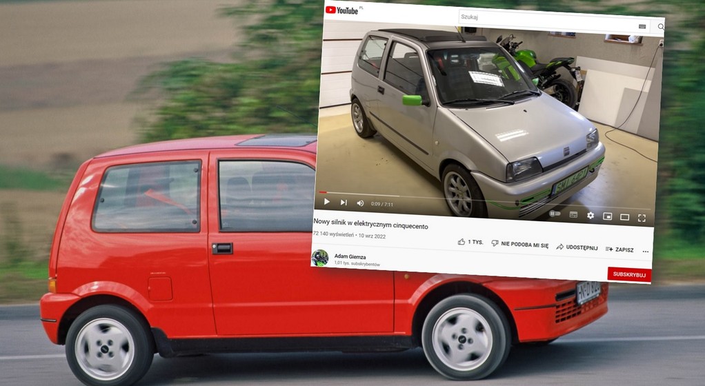 Elektryczny Fiat Cinquecento pana Adama ze Śląska