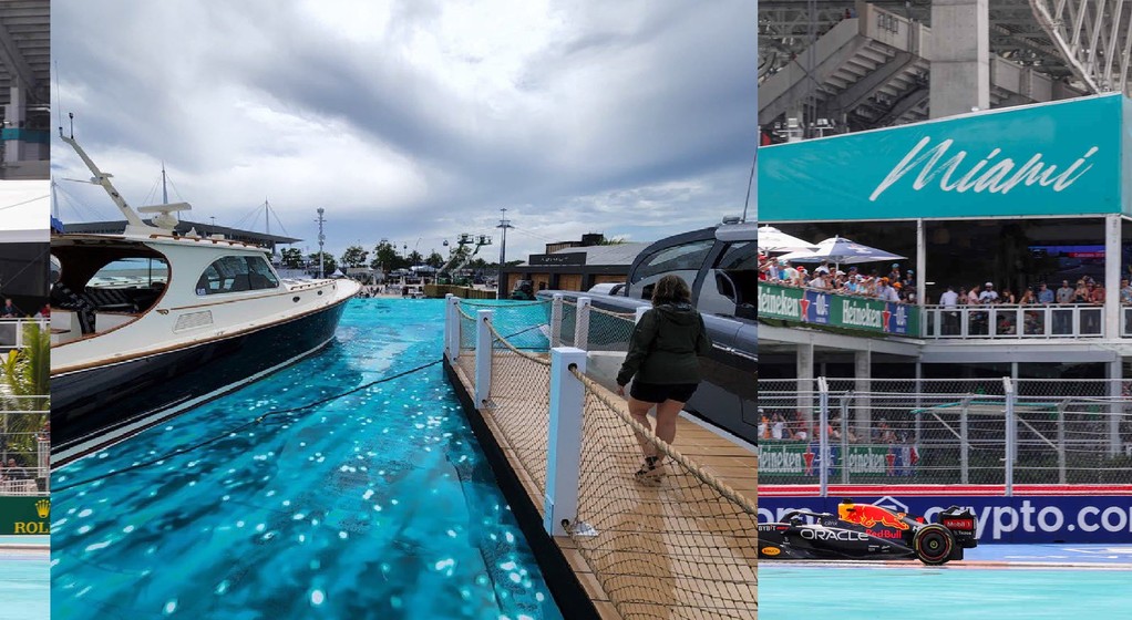 Sztuczna marina na torze w Miami