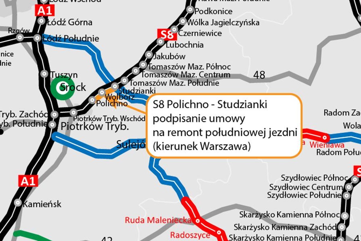 Już dzisiaj rozbiorą kawał trasy S8. To pierwsza taka sytuacja w Polsce