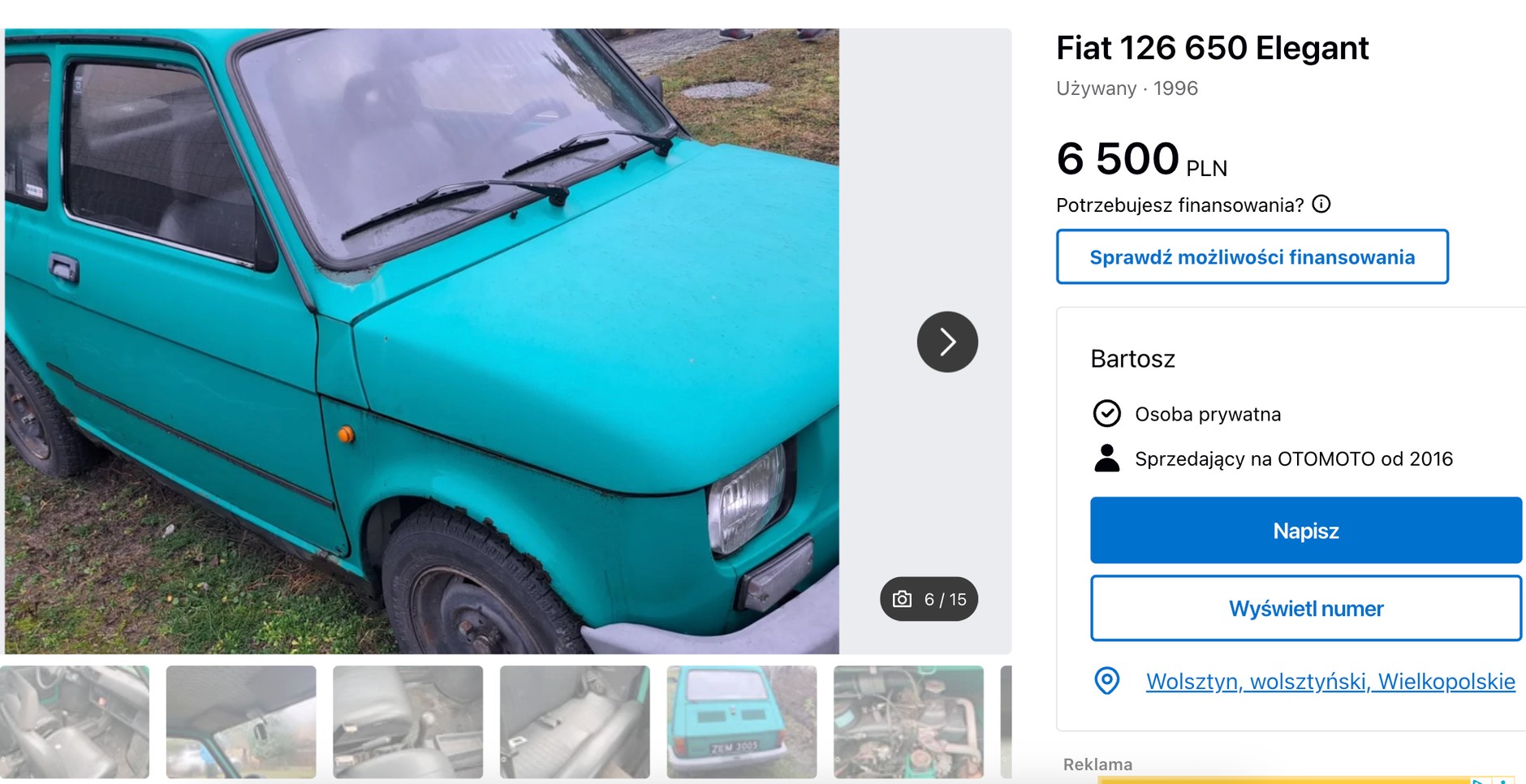 Maluch w cenie Thermomixa. Dobrej sztuki za taką kwotę raczej nie znajdziecie.