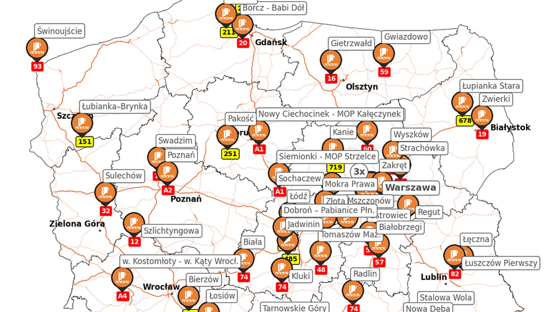 Odcinkowe pomiary prędkości