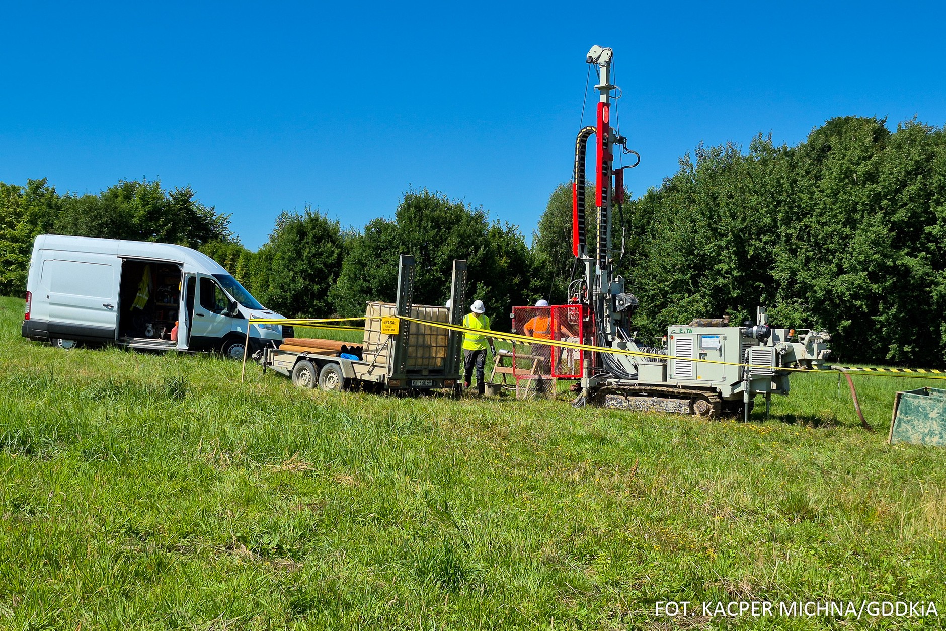 Badania geologiczne na terenie pierwszego odcinka Beskidzkiej Drogi Integracyjnej