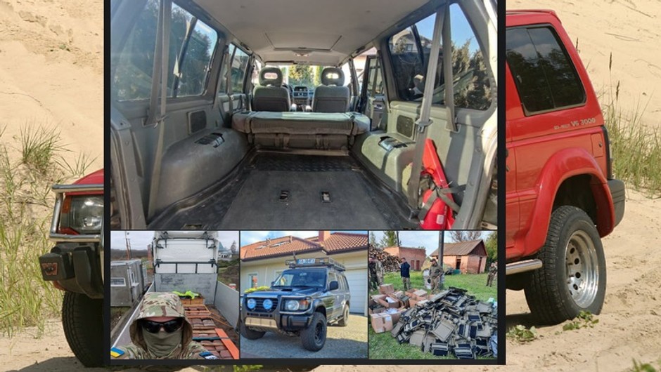 Wysyła swoje Pajero na front do Ukrainy. Auto chce wypełnić darami 