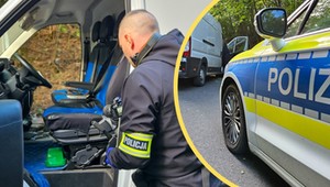 Niemieccy policjanci "na kogutach" wjechali do Polski. Sceny jak z filmu
