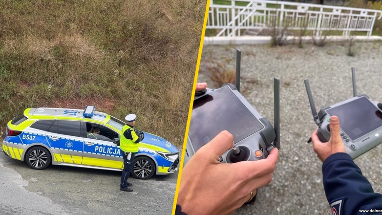 Dron nad przejazdami kolejowymi. "Bezpieczny przejazd kolejowy”