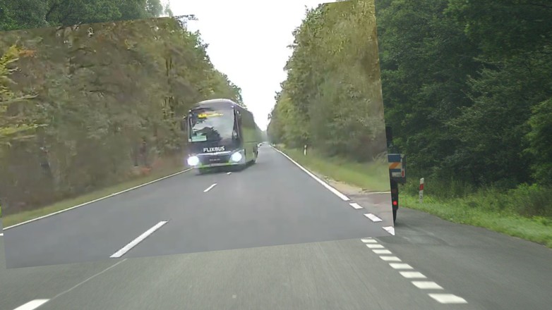 Niebezpieczne wyprzedzanie kierowcy Flixbusa