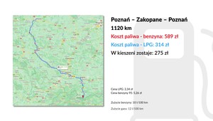 Ile zaoszczędzimy jadąc autem z instalacją LPG na wakacje?