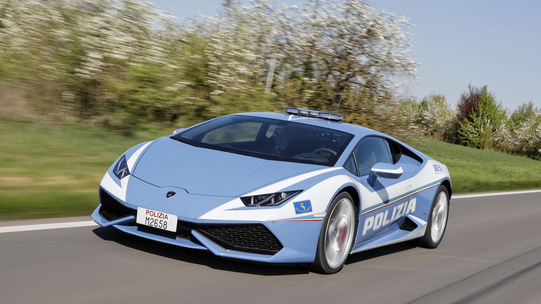 Policyjne Lamborghini Huracan LP 610-4