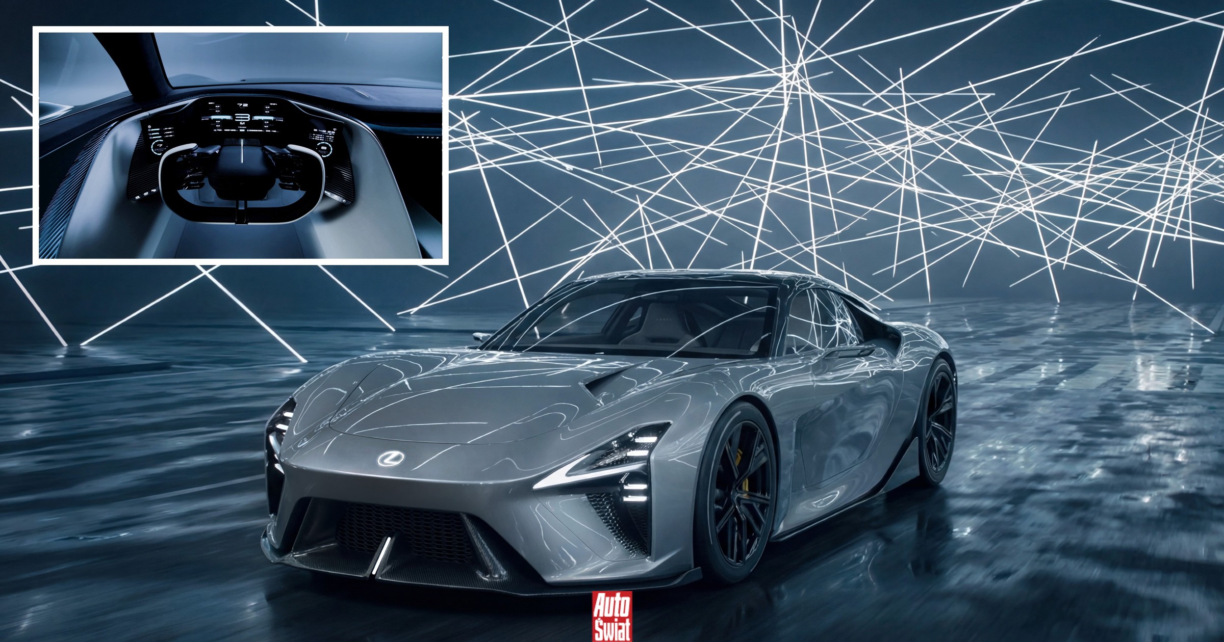 Lexus sięgnął po legendę. Oto LFA Concept. Nie ma V10, bo jest... sportowym elektrykiem