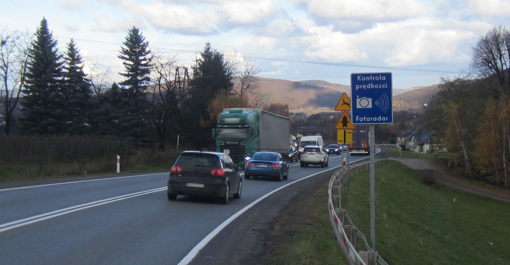 Fotoradar Bilsko (woj. małopolskie) na DK75