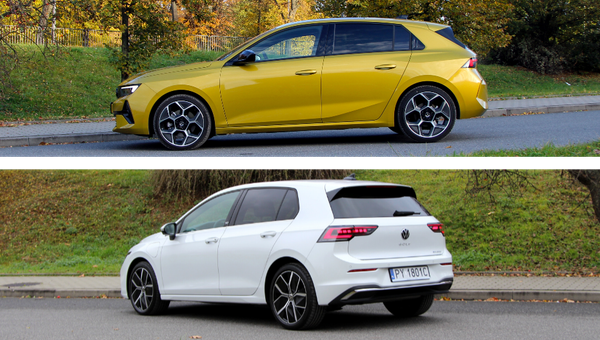 Opel Astra kontra Volkswagen Golf. Porównanie klasycznych kompaktów z różnymi hybrydami
