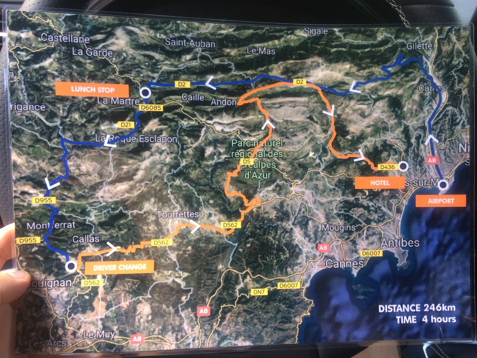 Ford Focus ST – mapa jazd testowych we Francji