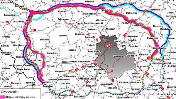 Obwodnica Aglomeracji Warszawskiej w RPBDK 2030
