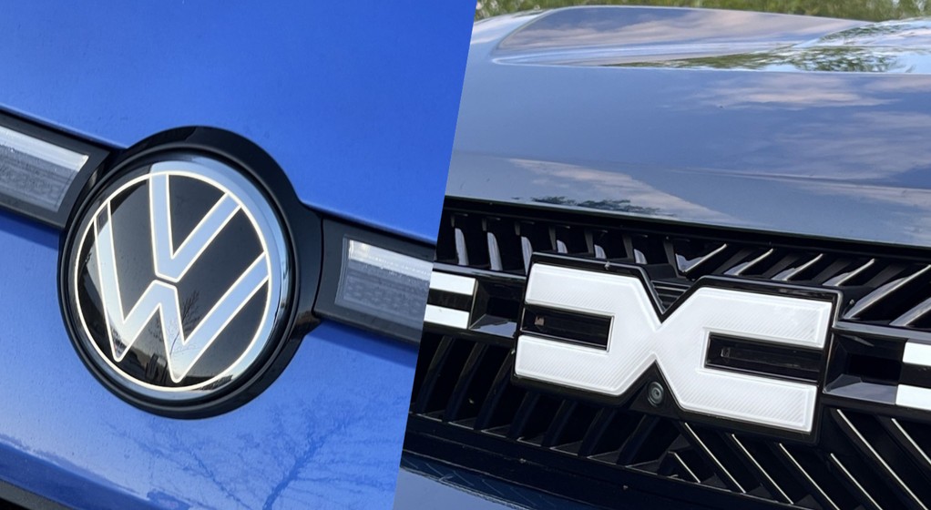 Logotypy VW i Dacii