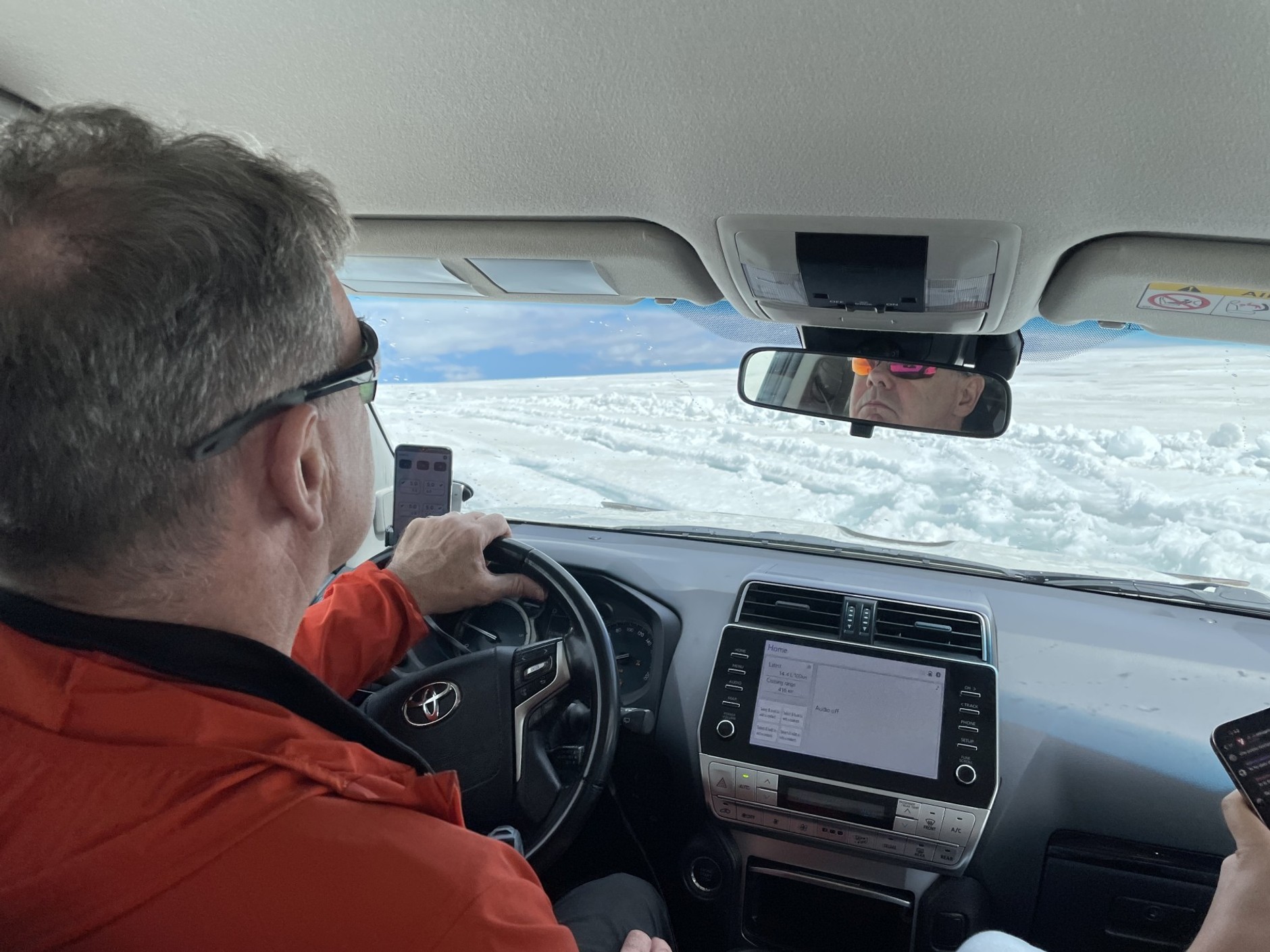 Wjazd na lodowiec Langjökull na Islandii