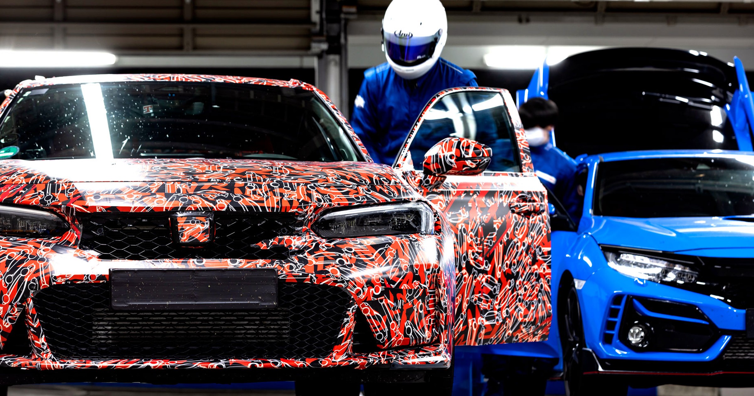 Zakamuflowana prototypowa Honda Civic Type R 