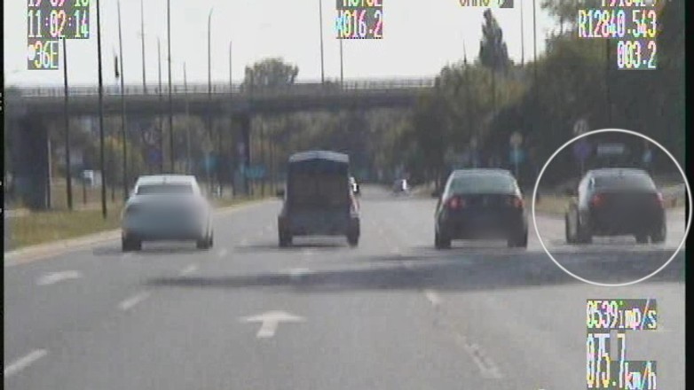 Pirat drogowy z Lublina pędził przez miasto 141 km/h