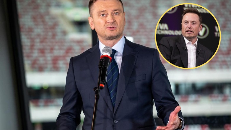 Minister Sławomir Nitras stanowczo skrytykował Elona Muska (w kółku) za słowa o niemieckiej odpowiedzialności (Fot. Facebook/SlawomirNitras)