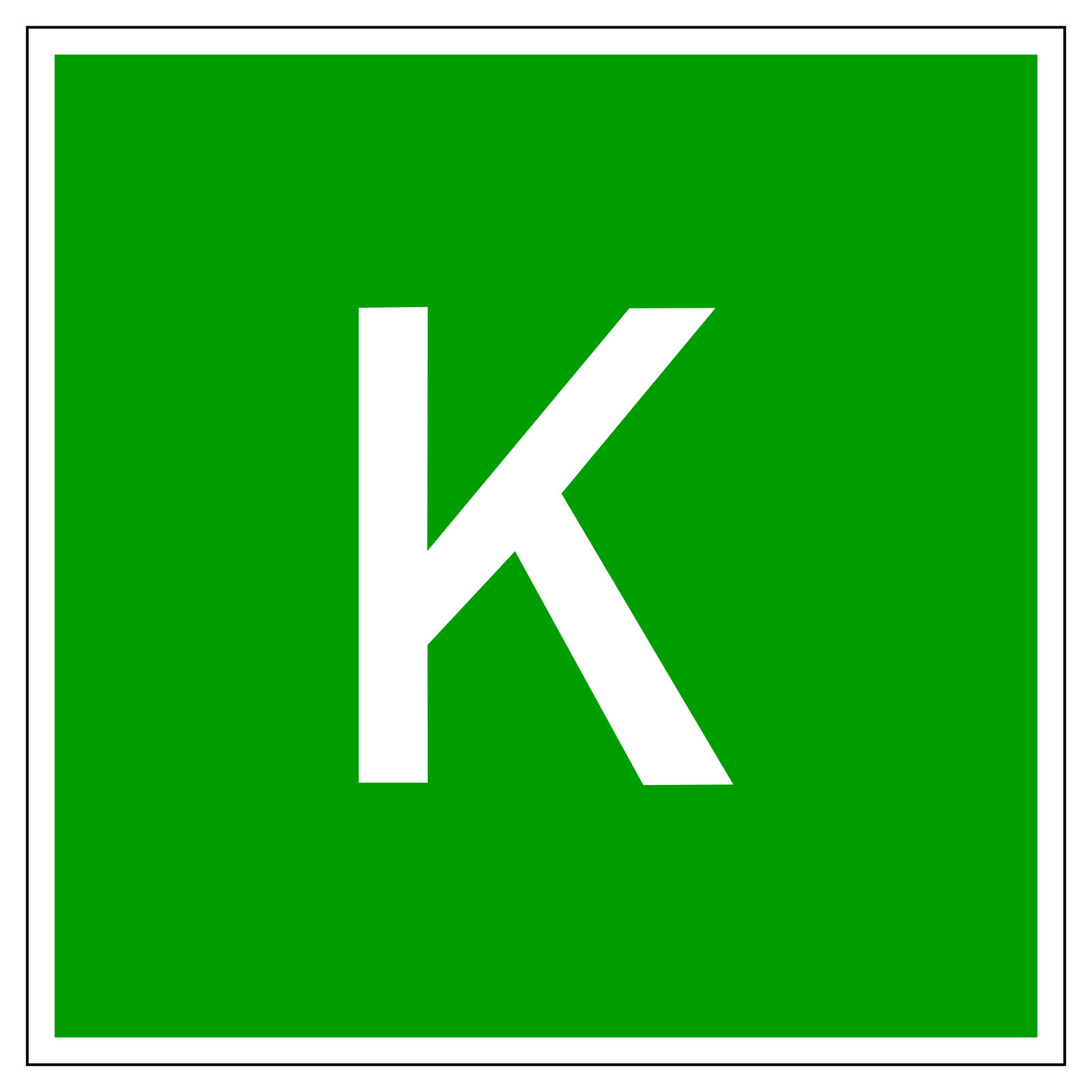 Plakietka "K"