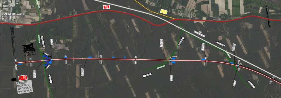 S10 między Toruniem i Bydgoszczą