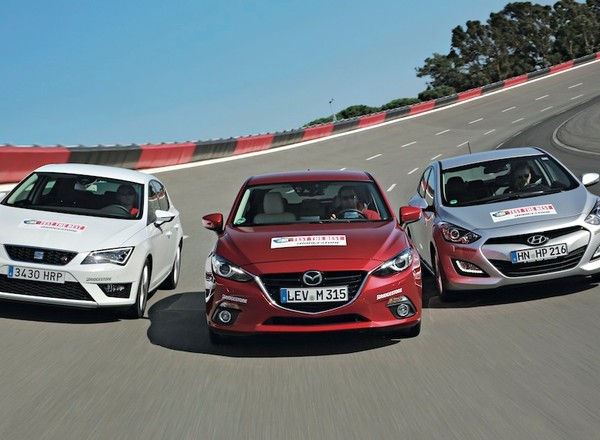 Nowa Mazda 3 w starciu z Seatem Leonem i Hyundaiem i30
