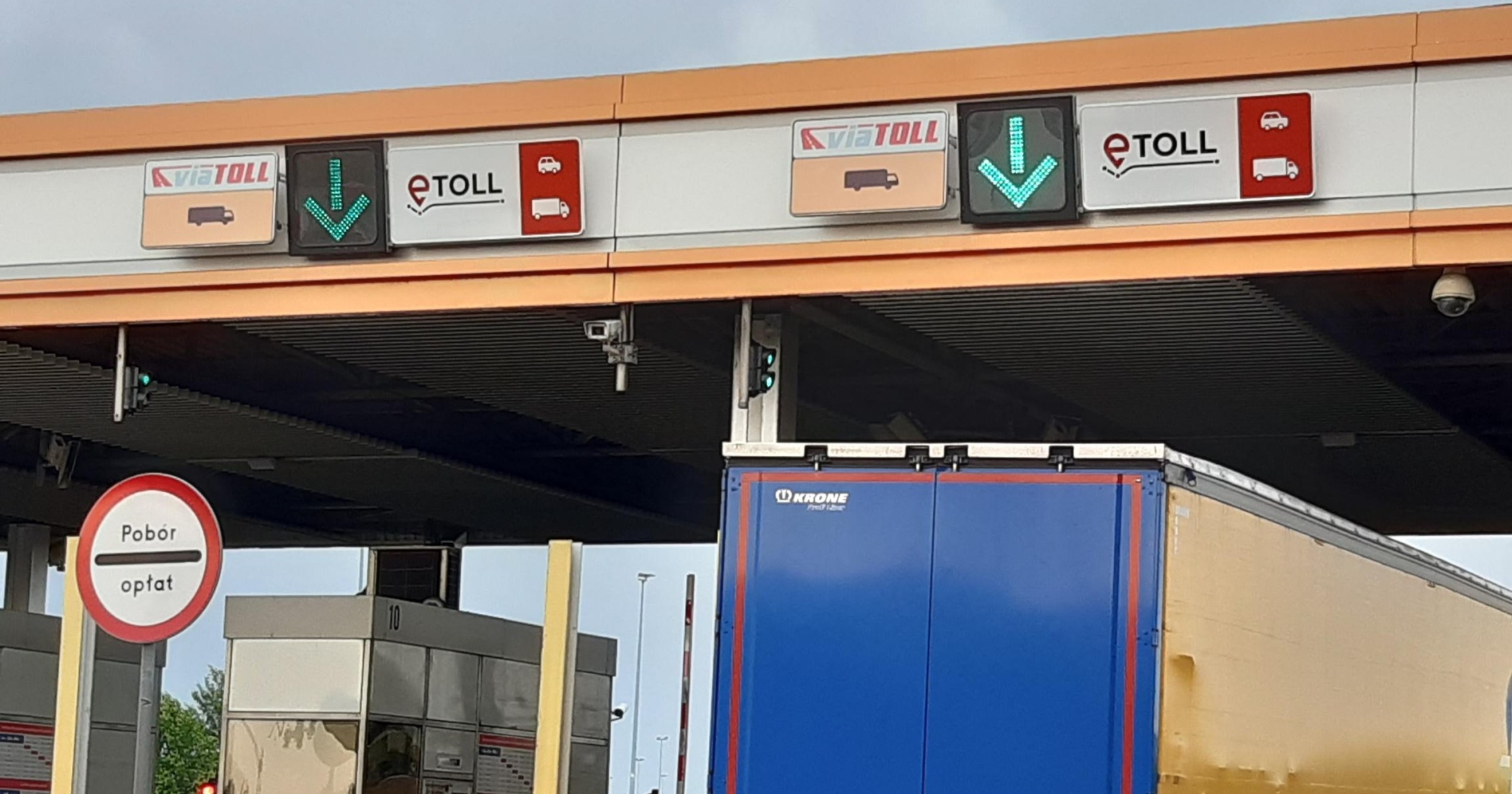 System opłat drogowych e-TOLL w Polsce - sprzęt na autostradzie A2