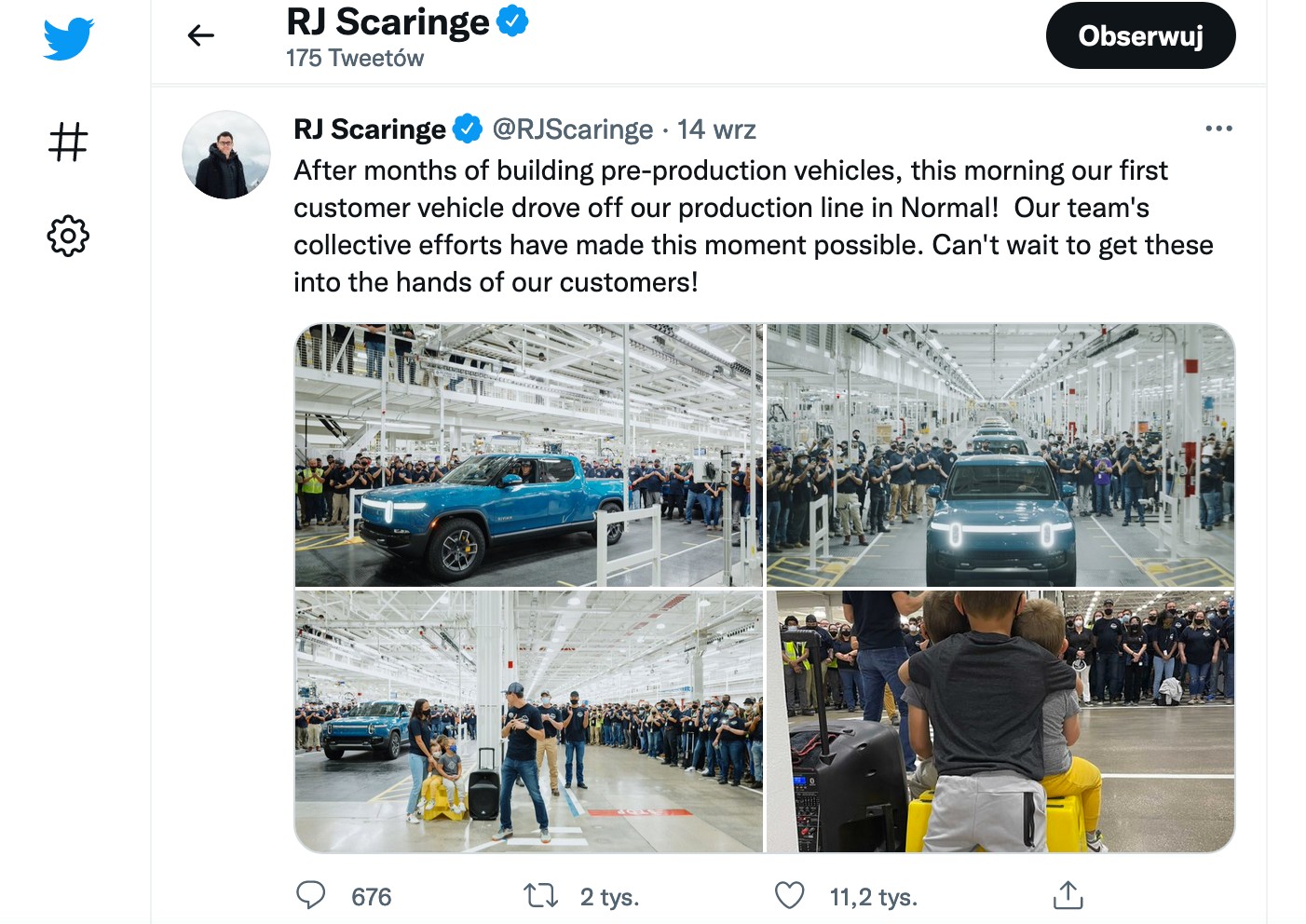 Pierwsze Riviany schodzą z taśmy produkcyjnej