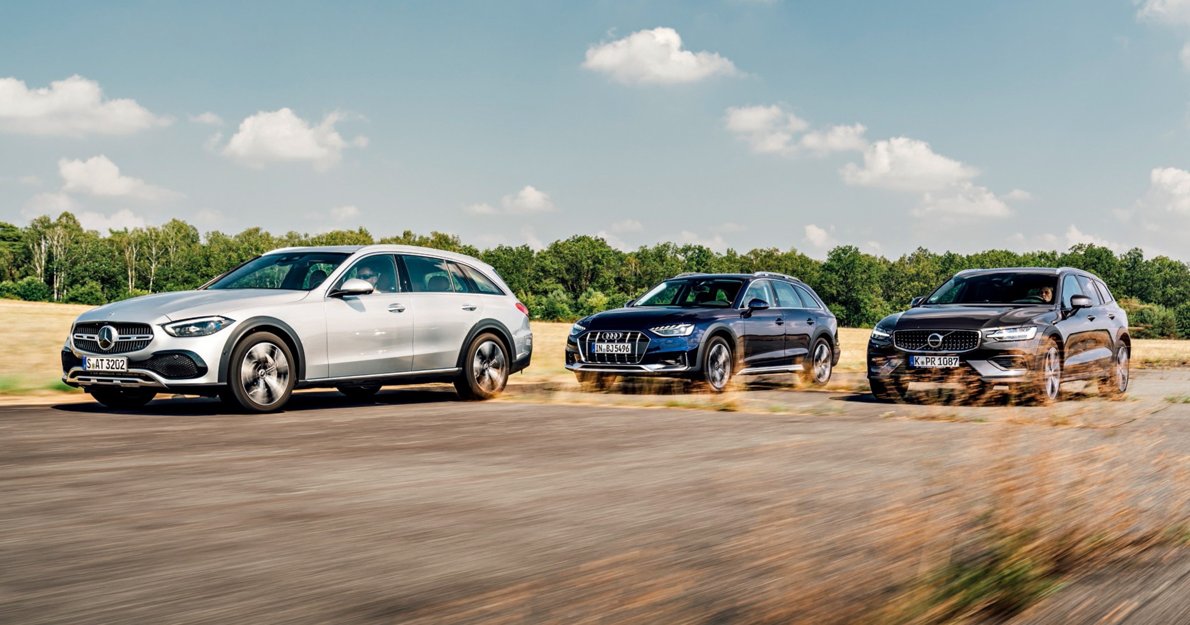 Porównanie klasy premium: Audi A4 Allroad, Mercedes klasy C All Terrain i Volvo V60 Cross Country