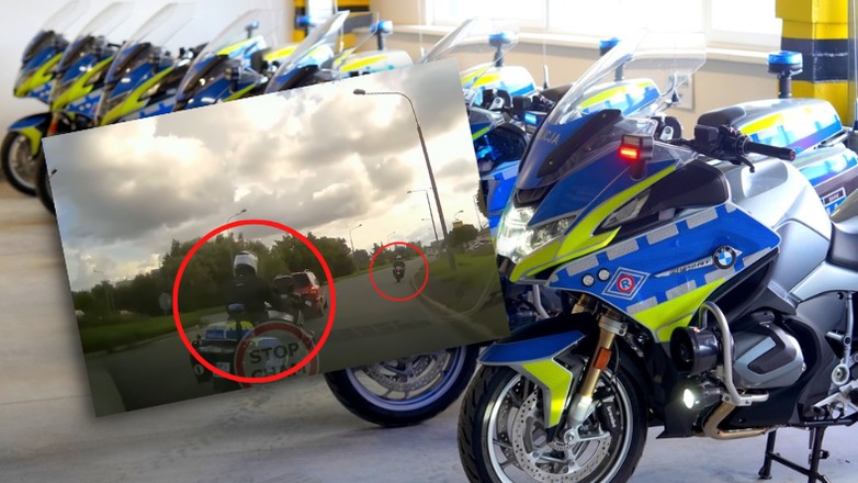 Policjant brawurowo wyprzedził inny pojazd, nie spodziewał się, że podzieli internet