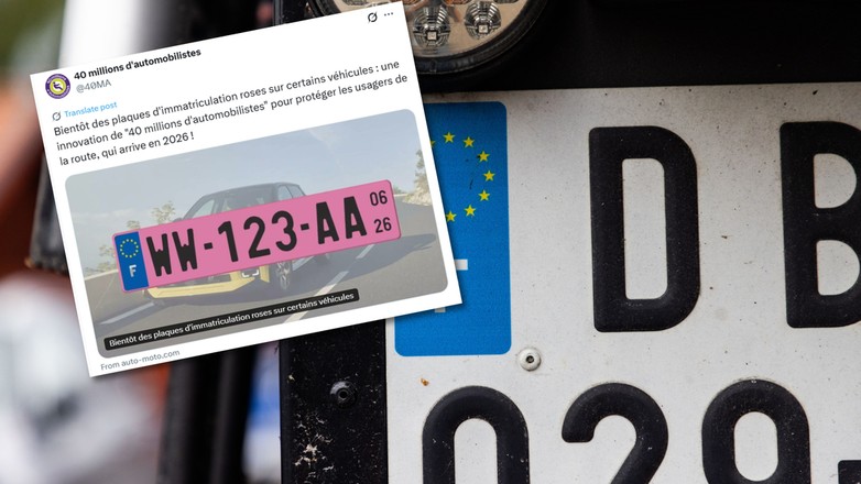 Różowe tablice rejestracyjne