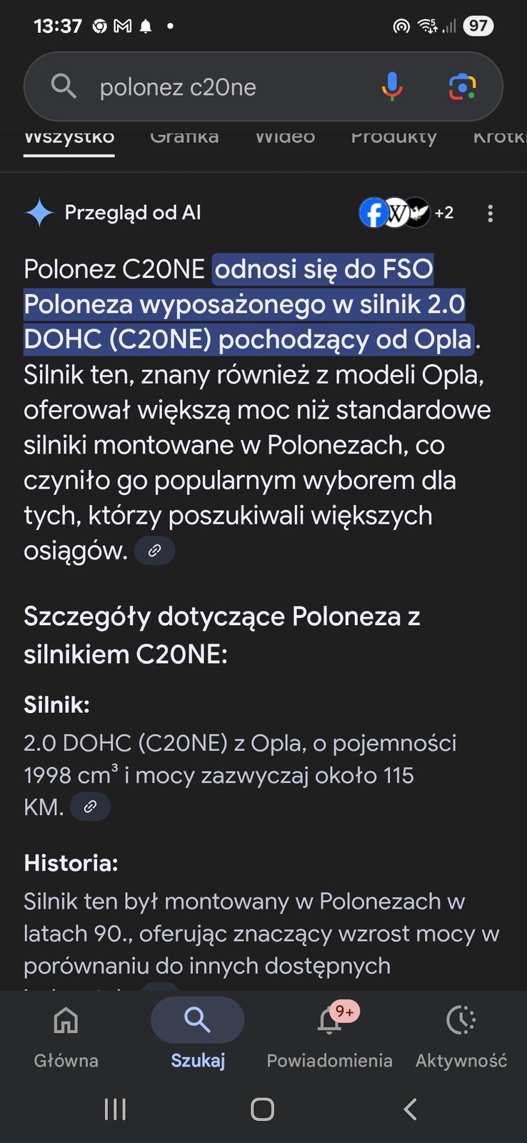 Co AI wie o Polonezie?