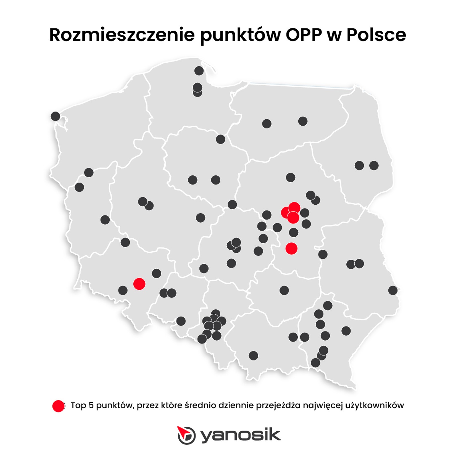 Odcinkowe pomiary prędkości w Polsce styczeń 2025 r.