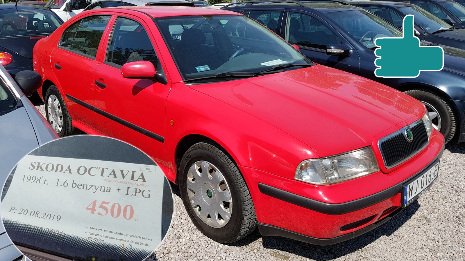 Škoda Octavia 1.6 + LPG/1998 r./przebieg 258 tys. km – 4500 zł