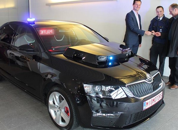 Kosmiczna Skoda Octavia bronią belgijskiej policji