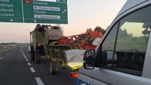 Policjanci zauważyli go na ekspresówce. Ukarali i zapewnili asystę