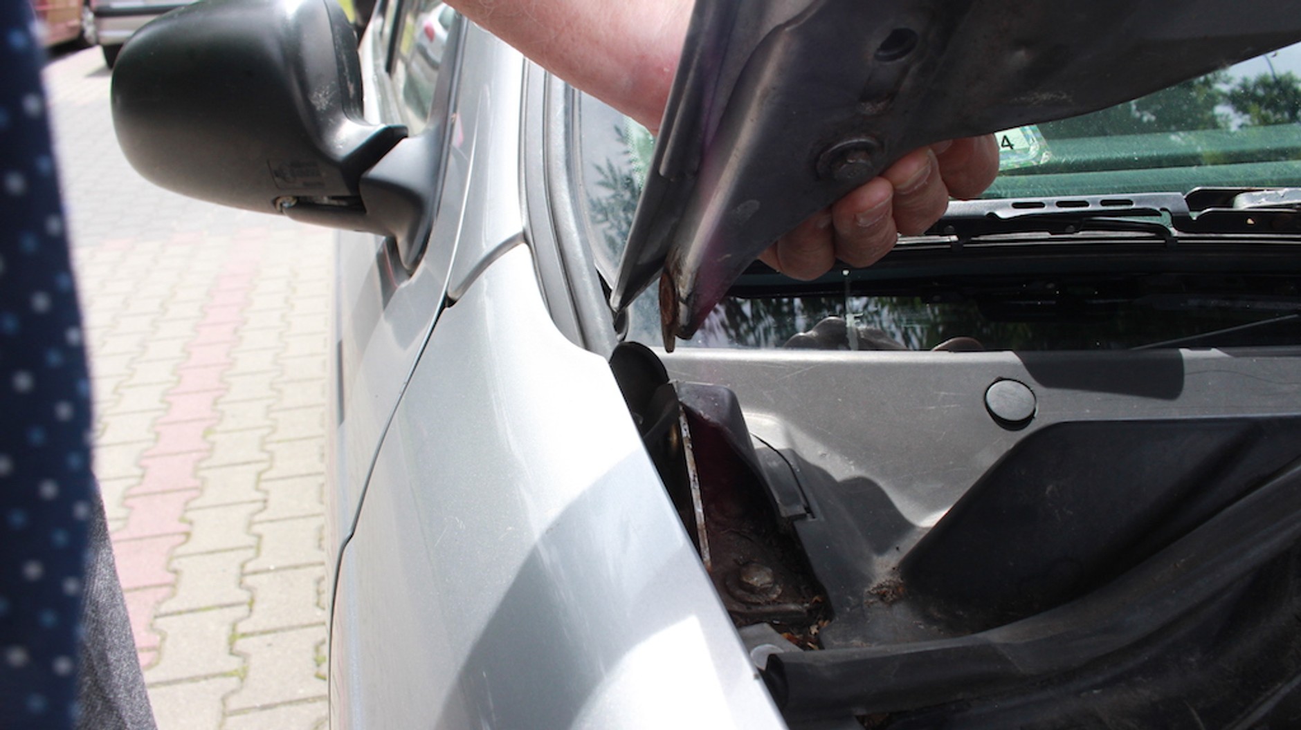 Honda z przekręconym licznikiem